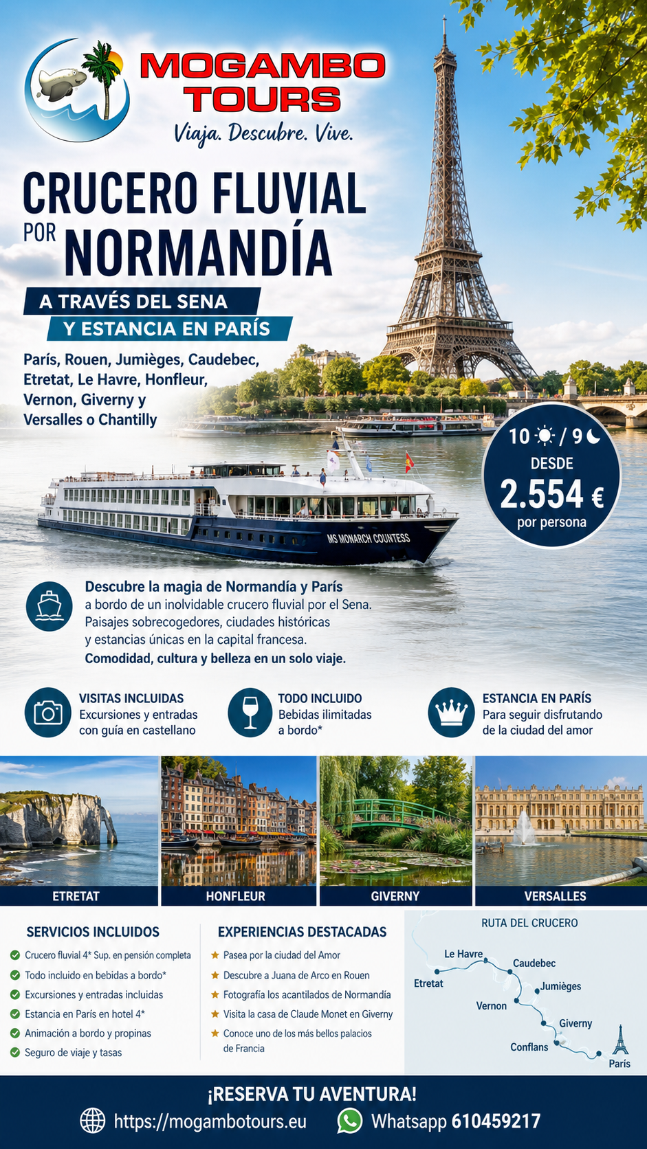 Crucero Fluvial Normandía 5 May 2026